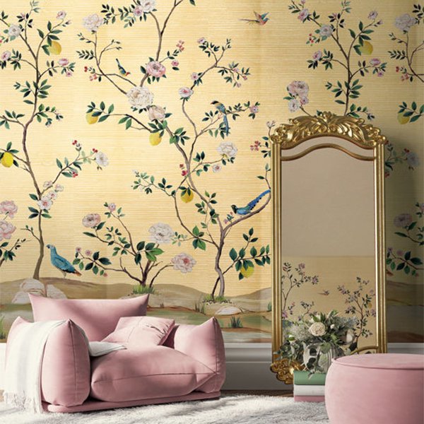 㳤ʢDaisy Bennett Mural CollectionBlossom Mural - Gold Metallic (172cm274cm) 