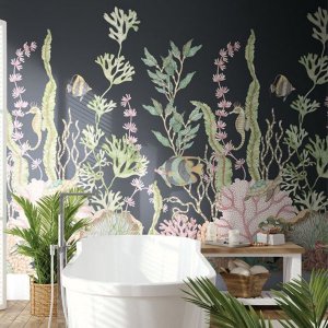 㳤ʢDaisy Bennett Mural CollectionNautical Mural - Noir (204cm305cm)