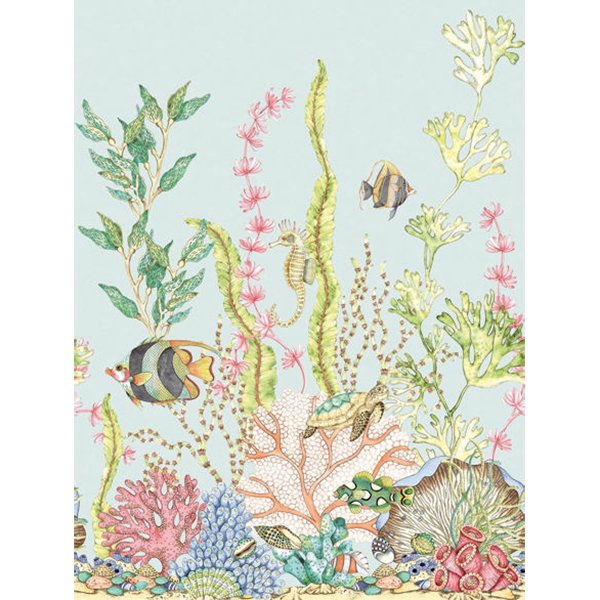 㳤ʢDaisy Bennett Mural CollectionNautical Mural - Island Blue (204cm305cm) 