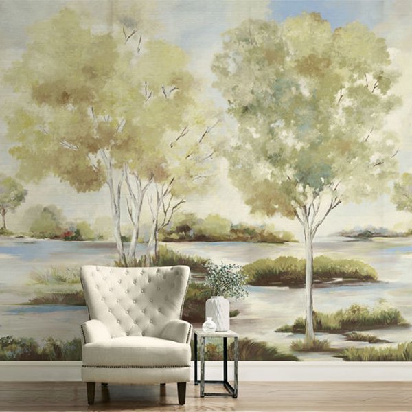 㳤ʢDaisy Bennett Mural CollectionSavannah Mural - Basil Cream (258cm274cm) 