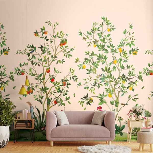 㳤ʢDaisy Bennett Mural CollectionCitrus Grove Mural - Blush (274cm305cm) 