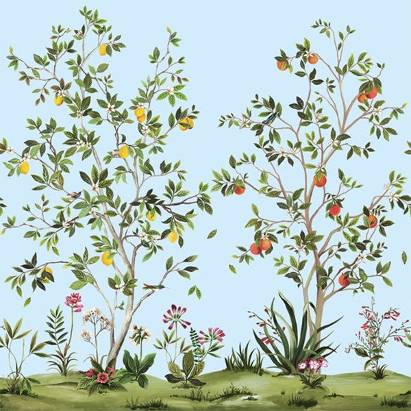 㳤ʢDaisy Bennett Mural CollectionCitrus Grove Mural - Carolina Blue (274cm305cm) 