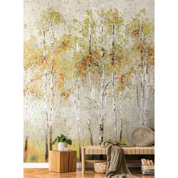 㳤ʢDaisy Bennett Mural CollectionAspen Tree Mural - Bone (172cm274cm) 