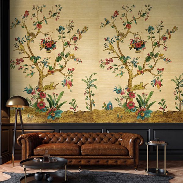 㳤ʢDaisy Bennett Mural CollectionTanzania Tree of Life Mural - Tuscan Gold (172cm274cm) 