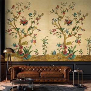 㳤ʢDaisy Bennett Mural CollectionTanzania Tree of Life Mural - Tuscan Gold (172cm274cm)