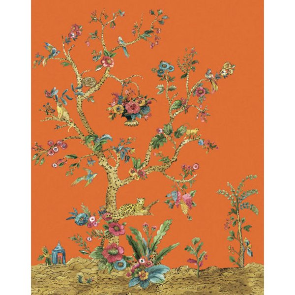 㳤ʢDaisy Bennett Mural CollectionTanzania Tree of Life Mural - Clementine (204cm305cm) 