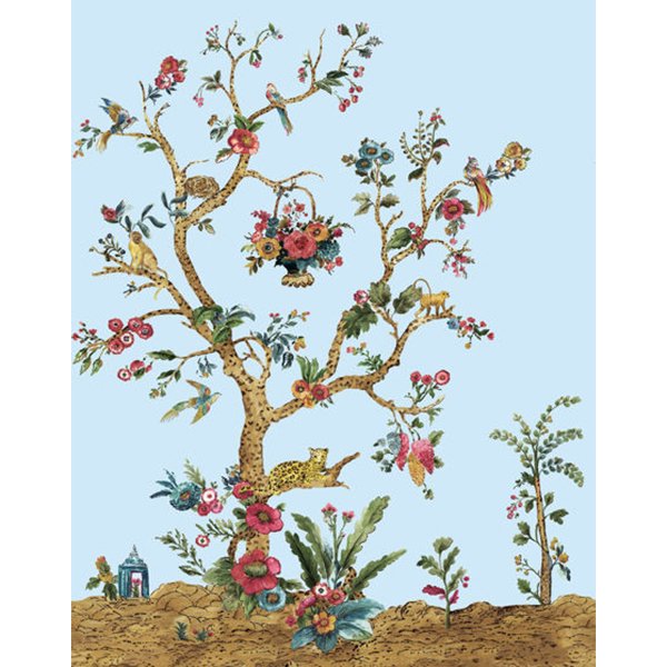 㳤ʢDaisy Bennett Mural CollectionTanzania Tree of Life Mural - Sky Blue (204cm305cm) 