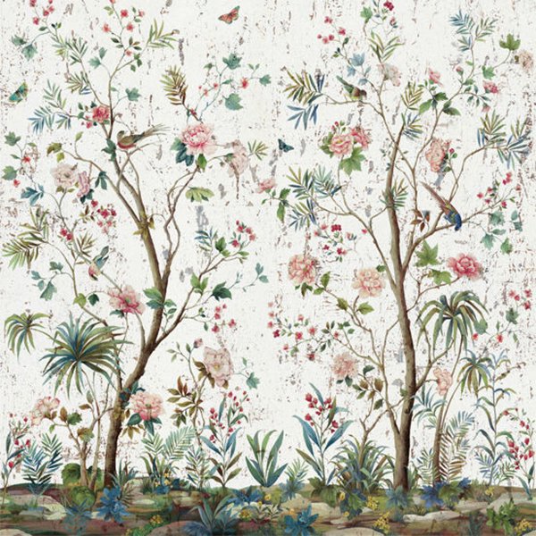 㳤ʢDaisy Bennett Mural CollectionCharleston Garden Mural - Salt White (258cm274cm) 