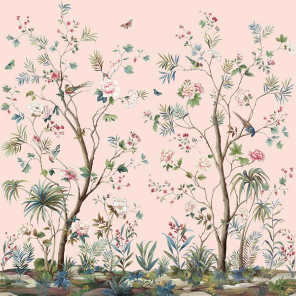 㳤ʢDaisy Bennett Mural CollectionCharleston Gardens Mural - Blush (274cm305cm) 