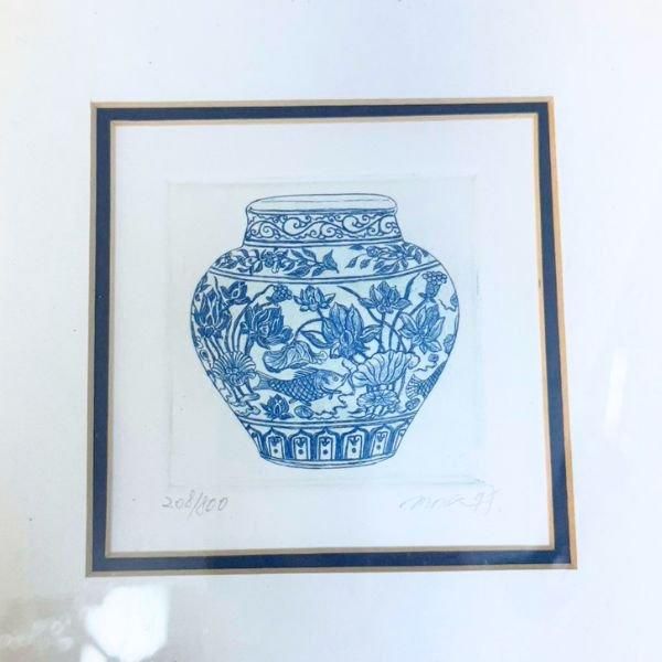 ルイス・エルシミアス、ニューヨークの屋根、希少画集画、新品額装付 ルイス・エルシミアス、ニューヨークの屋根、希少画集画、新品