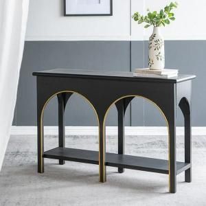 【11月中旬入荷予定】【A&B Home】木製コンソールテーブル  ブラック(W120×D40×H81cm)
<img class='new_mark_img2' src='https://img.shop-pro.jp/img/new/icons1.gif' style='border:none;display:inline;margin:0px;padding:0px;width:auto;' />