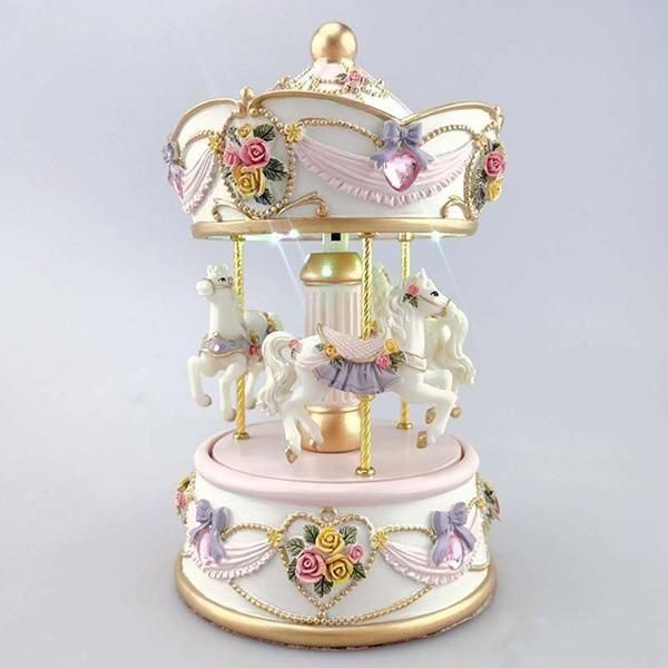 ¨ǼġۡMusicboxworldLED饤դ롼ܥ르 ۥ磻 H19cm 