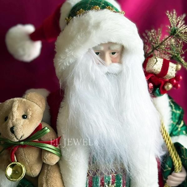 大きいサンタクロース　人形 クリスマス テディベア サンタクロース人形｜インテリア雑貨専門店エルジュエル