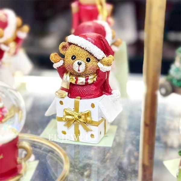 ��¨Ǽ�ġ��ۥ��ꥹ�ޥ����ץ쥼��ȥ٥��Υ��֥�����W5.5��D4.5��H9cm��