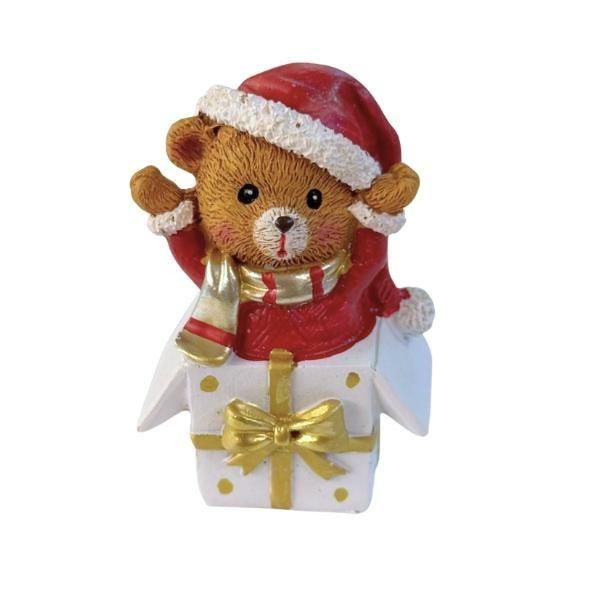 ��¨Ǽ�ġ��ۥ��ꥹ�ޥ����ץ쥼��ȥ٥��Υ��֥�����W5.5��D4.5��H9cm��