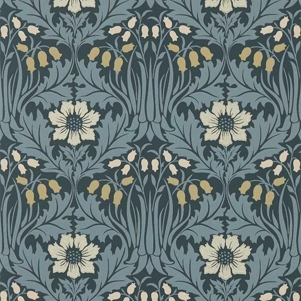 ڳʡ THE UNFINISHED WORKS WALLPAPERS I -Woodbell & Anemone- MORRIS&Co.ʥꥹˡ52cmҡ10m