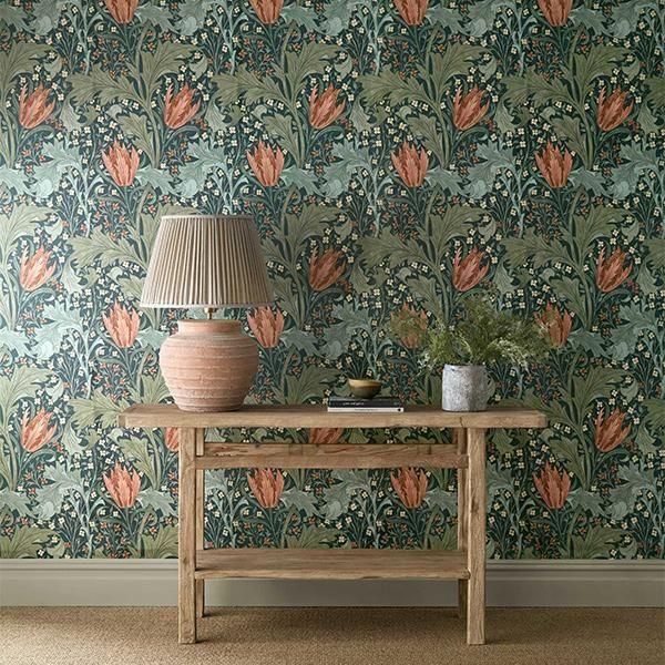 ڳʡ THE UNFINISHED WORKS WALLPAPERS I -Lent Lily- MORRIS&Co.ʥꥹˡ52cmҡ10m