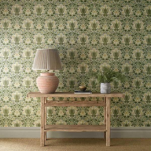 ڳʡ THE UNFINISHED WORKS WALLPAPERS I -Iris & Rose- MORRIS&Co.ʥꥹˡ52cmҡ10m