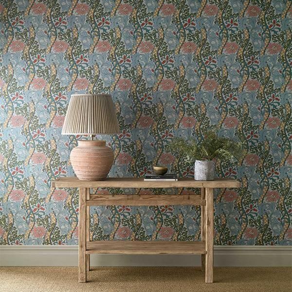 ڳʡ THE UNFINISHED WORKS WALLPAPERS I -Cornflower- MORRIS&Co.ʥꥹˡ52cmҡ10m