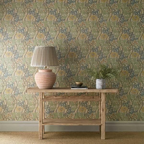 ڳʡ THE UNFINISHED WORKS WALLPAPERS I -Cornflower- MORRIS&Co.ʥꥹˡ52cmҡ10m