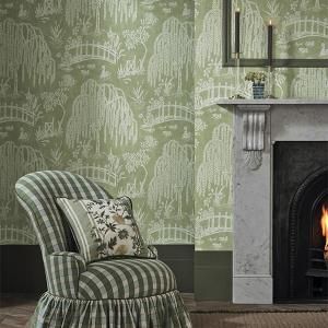 �ڳ�������ʡ�͢���ɻ�<b>��HONFLEUR WALLPAPERS��</b>-Les Saules- Nina Campbell�ʥ����ꥹ�ˡ�52cm�ҡ�9m����