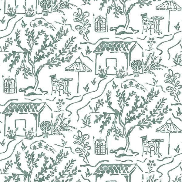 �ڳ�������ʡ�͢���ɻ� ��HONFLEUR WALLPAPERS�� -La Quintinie- Nina Campbell�ʥ����ꥹ�ˡ�52cm�ҡ�9m����
