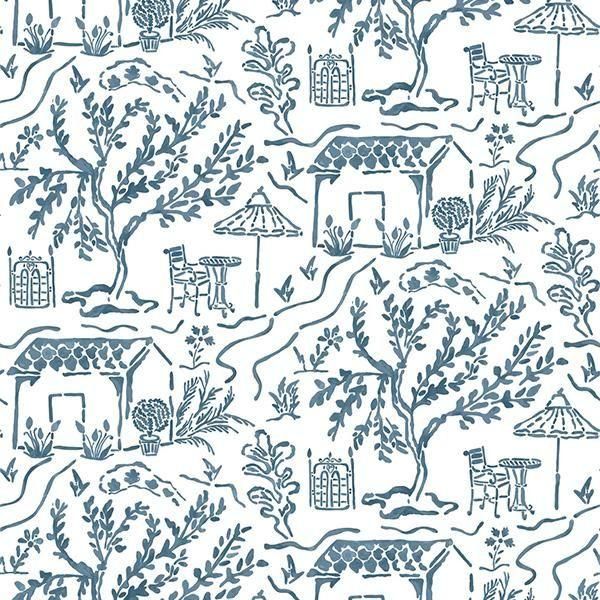 �ڳ�������ʡ�͢���ɻ� ��HONFLEUR WALLPAPERS�� -La Quintinie- Nina Campbell�ʥ����ꥹ�ˡ�52cm�ҡ�9m����