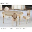 イタリア製 高級輸入家具<b>【BROGIATO】</b>LOUIS XVI シリーズ オーバルテーブル W180×D110×H76cm
