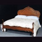 イタリア製 高級輸入家具<b>【BROGIATO】</b>ANASTASYA シリーズ ベッド(W137×D208×H127cm)