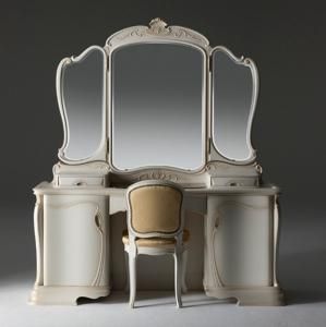 国産・高級ロココ家具【カンティーニュ】ドレッサー＆チェア