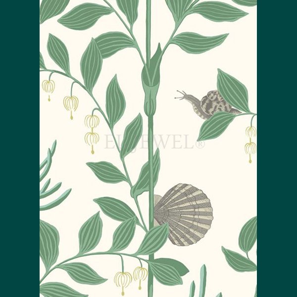 ≪海外取り寄せ品≫輸入壁紙【イギリス・Cole&Son】ジャングル柄 SECRET GARDEN ダークグリーン 52cm巾×10m巻 -  オシャレな輸入インテリア雑貨・輸入家具専門店EL JEWELインテリア