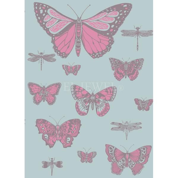 㳤ʢ͢ɻ ڥꥹCole&Son BUTTERFLIES&DRAGONFLIES ֥롼 52cmҡ10m