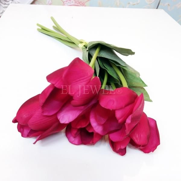 完売 Artificial Flower チューリップ ローズピンク系 6本セット 花径6 花丈7 L48cm オシャレな輸入インテリア雑貨 輸入家具専門店el Jewelインテリア