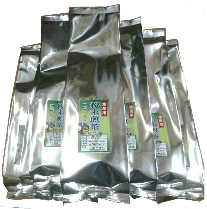 業務用 粉末煎茶  (500g×10袋） 国内産茶葉100%