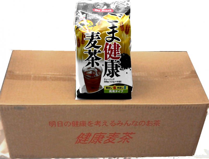 OSK ごま健康麦茶ティーバッグ(12.5g×40包×12個)【ケース販売】