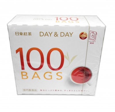 さっぱりとした味わいの日東紅茶DAY&DAYティーバッグ 180g(1.8g×100袋