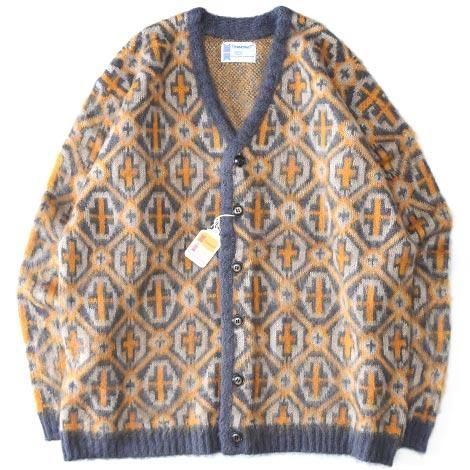 TOWNCRAFT タウンクラフト モヘア カーディガン JACQUARD 70s ZIP CARDIGAN