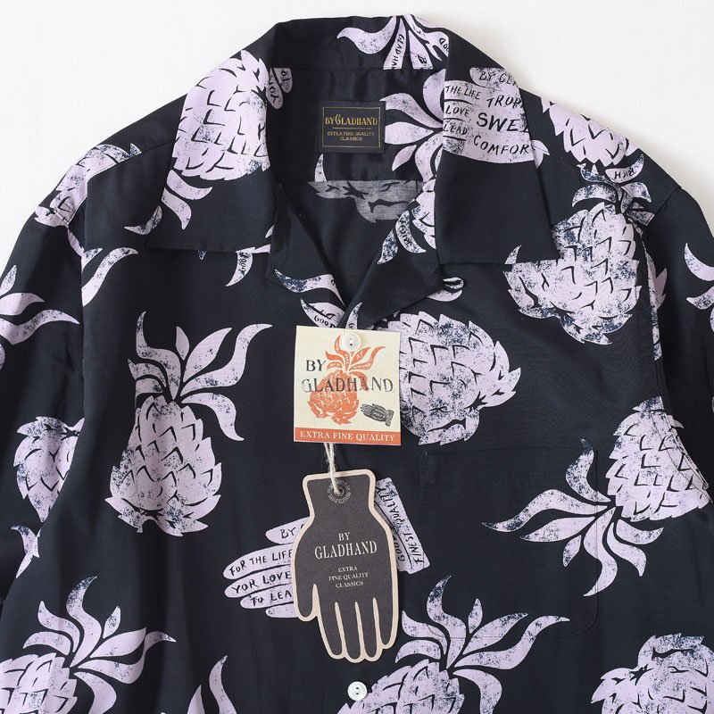 BY GLAD HAND バイ グラッド ハンド シャツ PINEAPPLE HAND L/S SHIRTS