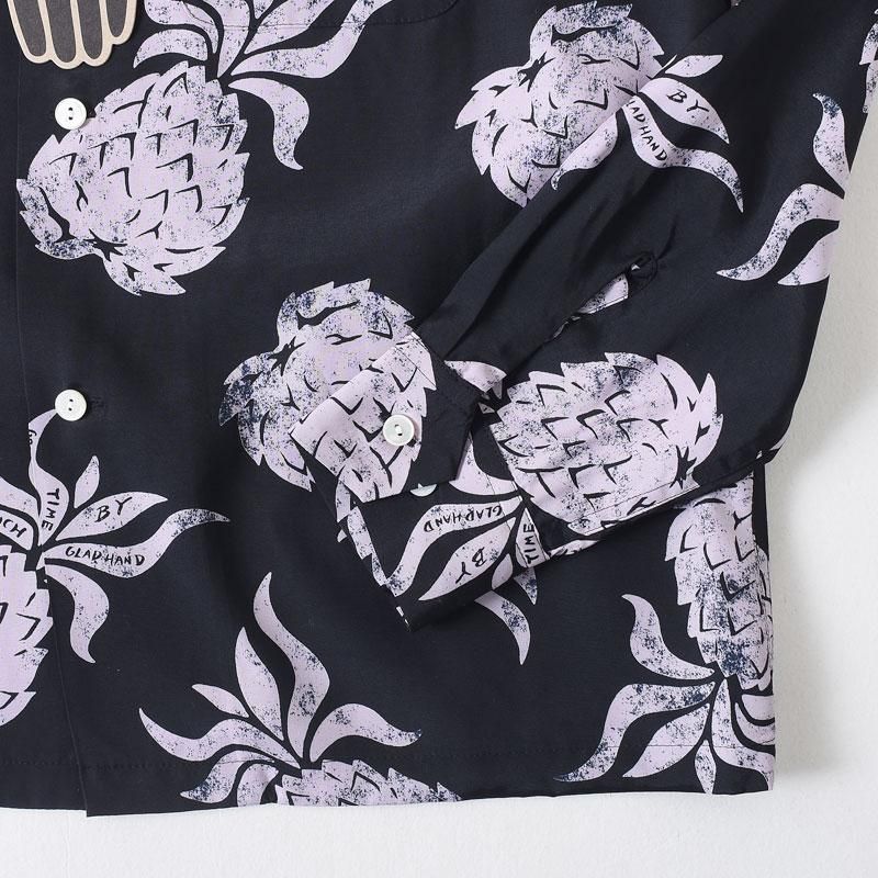 BY GLAD HAND バイ グラッド ハンド シャツ PINEAPPLE HAND L/S