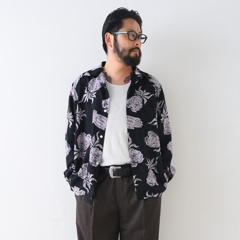送料無料 BY L/S HAND PINEAPPLE シャツ ハンド グラッド バイ HAND GLAD トップス
