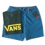 VANS USA LINE SHORTS & T-SHIRTS - GREEN