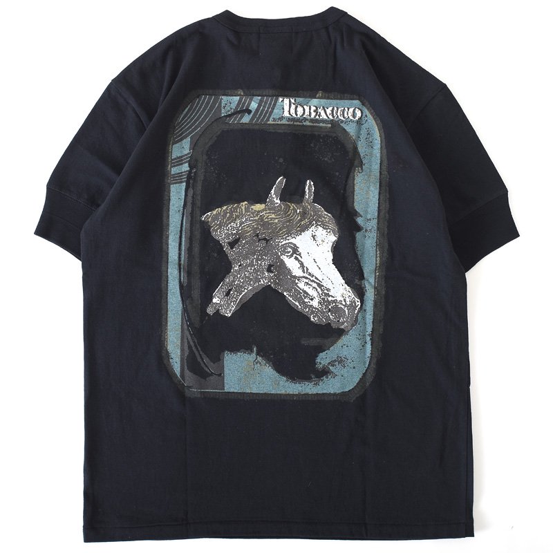 BY GLAD HAND バイ グラッド ハンド HORSE HEAD - S/S HENRY BK Tシャツ