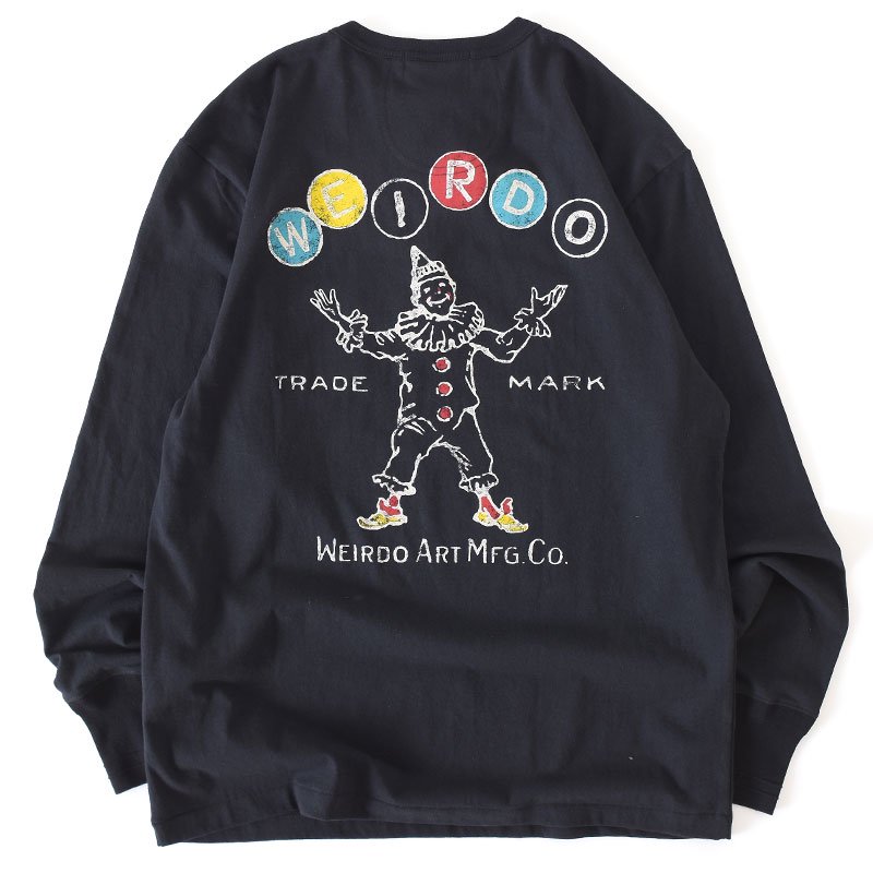 WEIRDO ウィア－ド ロンT CLOWN - L/S T-SHIRTS BLACK | ヴィンテージ