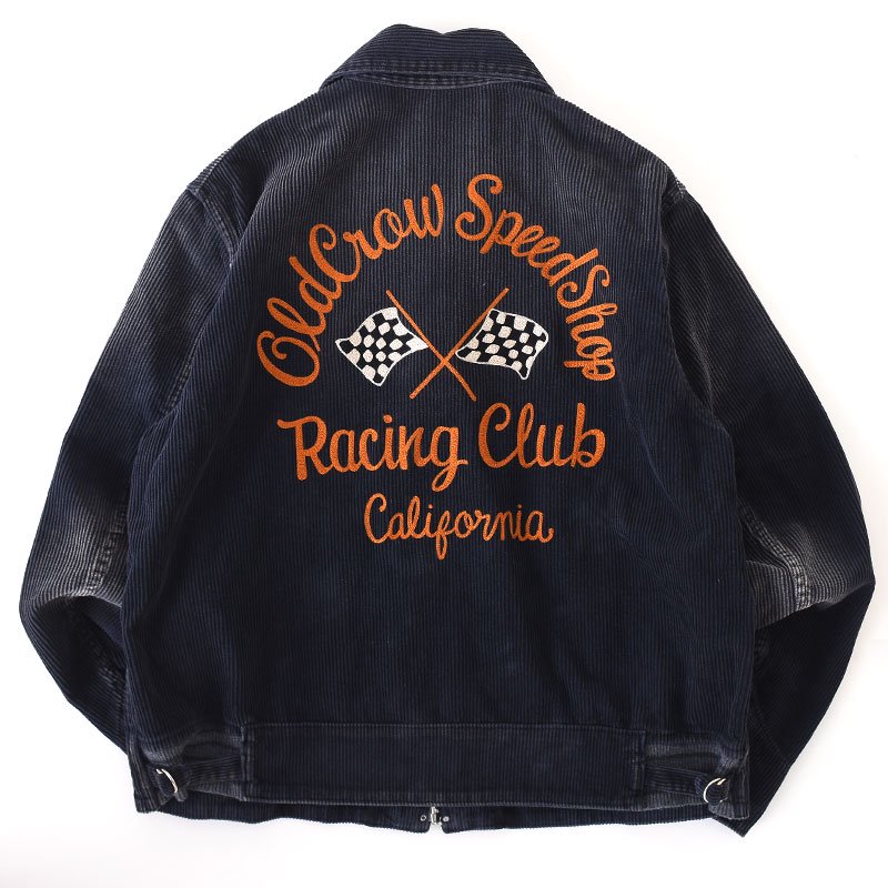 OLD CROW オールド クロウ スポーツ ジャケット ブラック RACING CLUB 