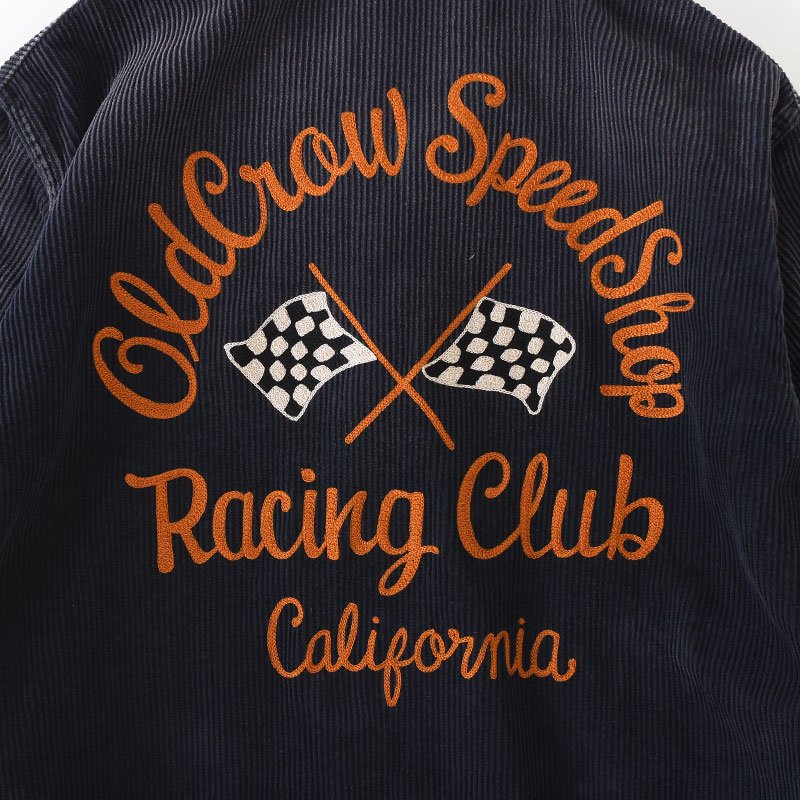 OLD CROW オールド クロウ スポーツ ジャケット ブラック RACING CLUB ...