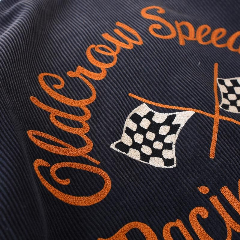 OLD CROW オールド クロウ スポーツ ジャケット ブラック RACING CLUB