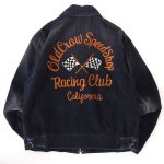 OLD CROW オールド クロウ スポーツ ジャケット ブラック RACING CLUB - SPORTS JACKET