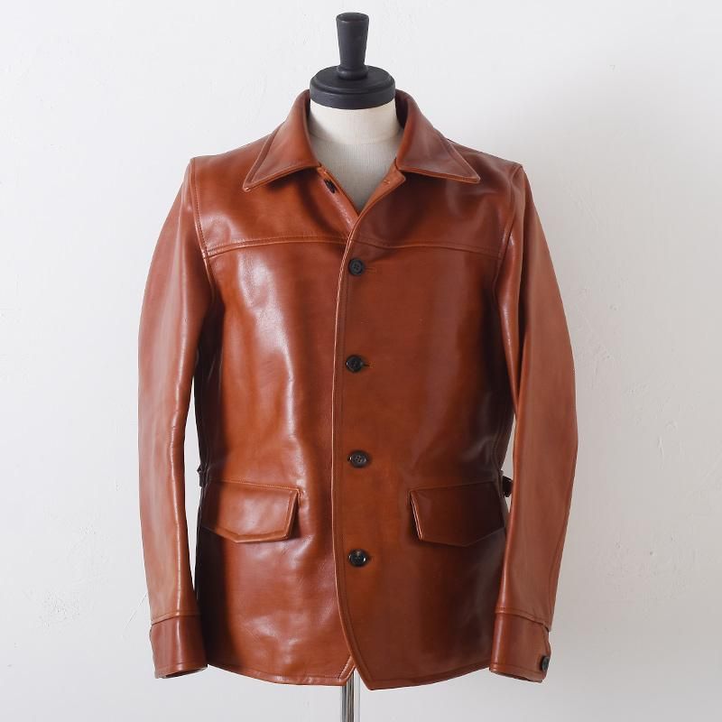 ギャングスタービルGANGSTERVILLE  30'S CAR COAT HORSE HIDE