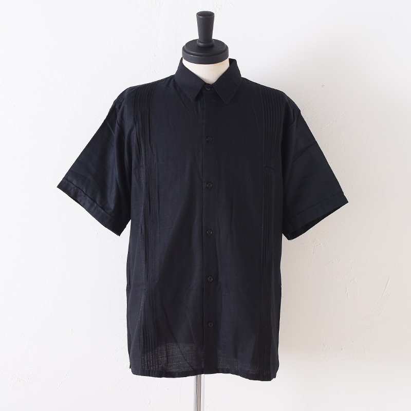 ESTRELLA STANDARD エストレヤ スタンダード S/S GUAYABERA PURO 半袖シャツ ブラック