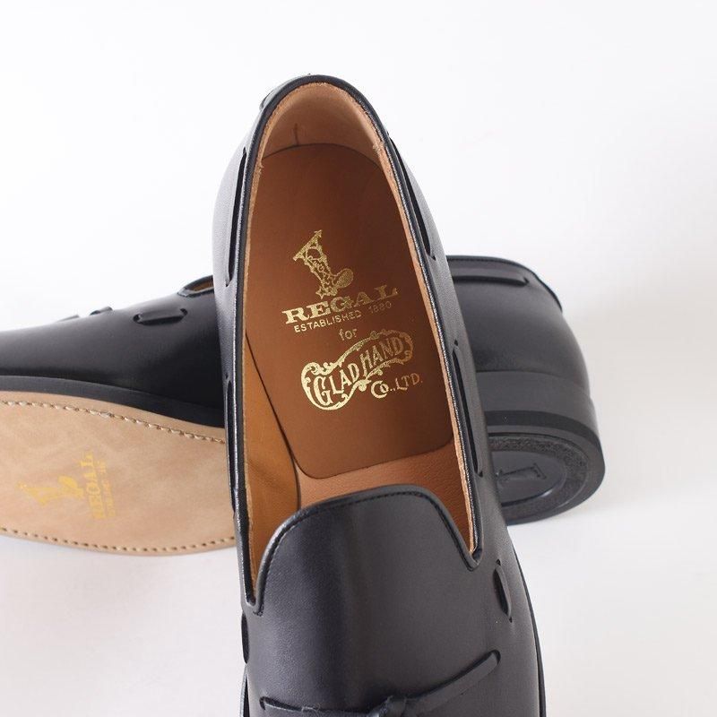 REGAL×GLAD HAND リーガル グラッドハンド TASSELED SLIP-ON BLK